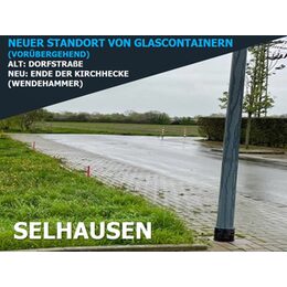 Glascontainerstandort Selhausen (temporär)