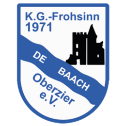 Wappen, Logo des KG Frohsinn 1971 Oberzier e.V.