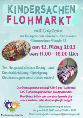 Plakat Kindersachen-Flohmarkt